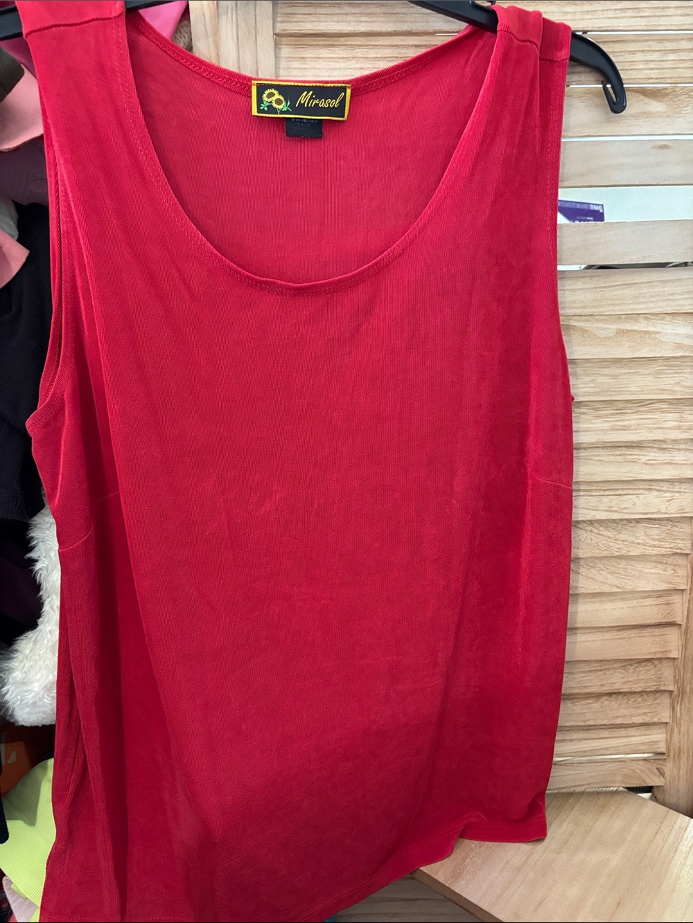 Mirasol Women's Red Sleeveless Tank Top XL